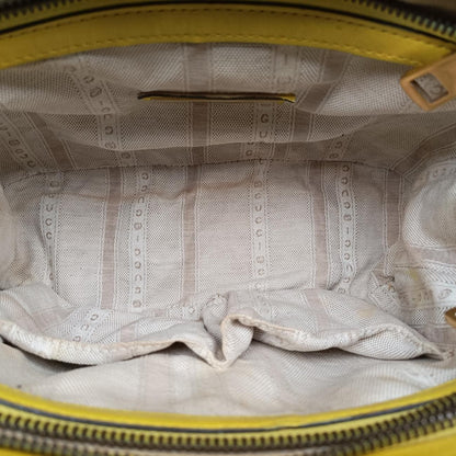 Gucci Bright Bit Yellow Patent Handbag — view 9
