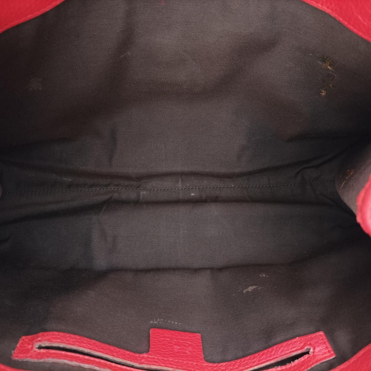 Gucci New Jackie Red Leather Handbag — view 9