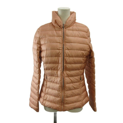 Max Mara Weekend Line Tagged Down Jacket 40 Pink Stand Collar Long Sleeve PP
