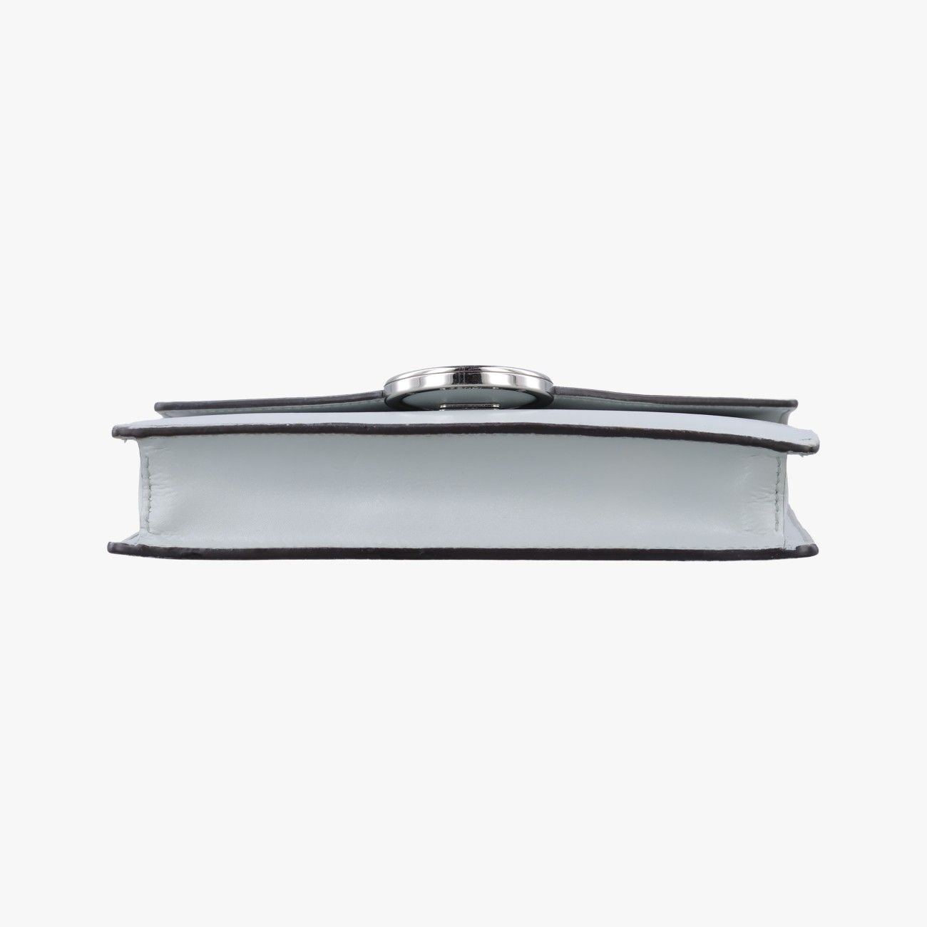 Fendi Is Envelope Gray Leather Messenger Bag — view 3