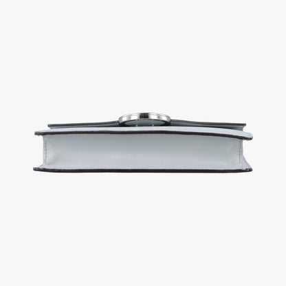 Fendi Is Envelope Gray Leather Messenger Bag — view 3