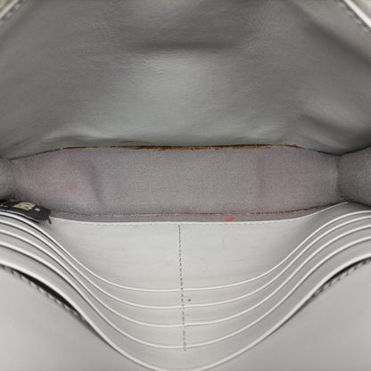 Fendi Is Envelope Gray Leather Messenger Bag — view 9