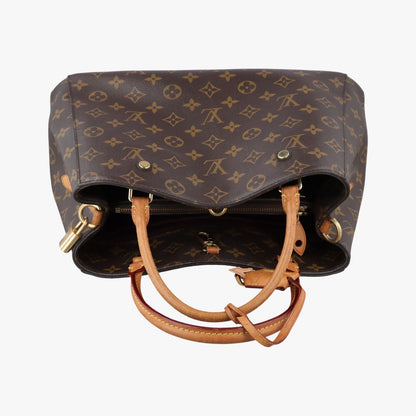 Louis Vuitton Montaigne MM Monogram Brown Canvas Messenger Bag — view 8