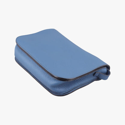 Gucci Bright Bit Blue Leather Messenger Bag — view 6