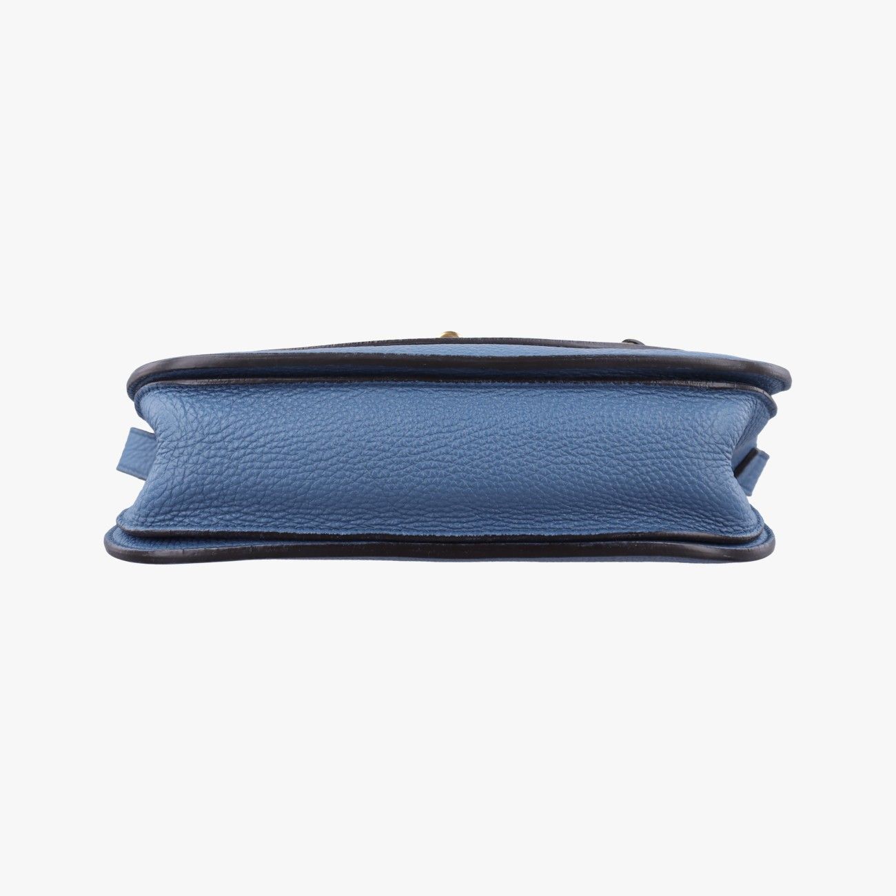 Gucci Bright Bit Blue Leather Messenger Bag — view 3