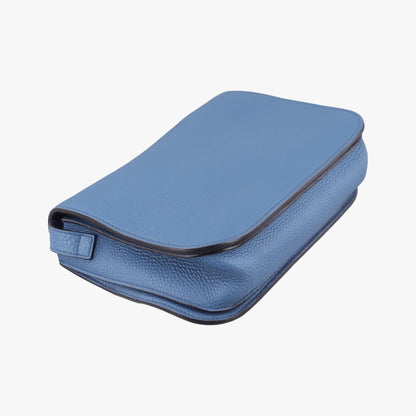 Gucci Bright Bit Blue Leather Messenger Bag — view 7