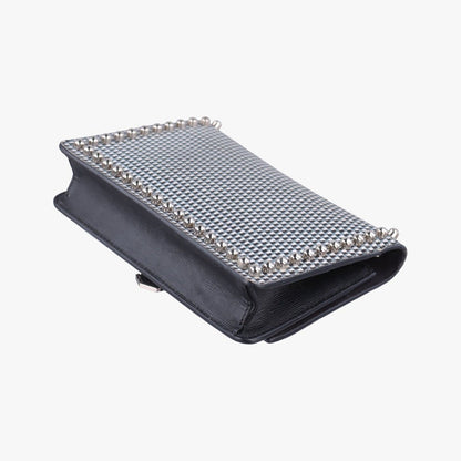 Fendi Carlito Lagerfeld Studs Multicolor Leather Messenger Bag — view 6