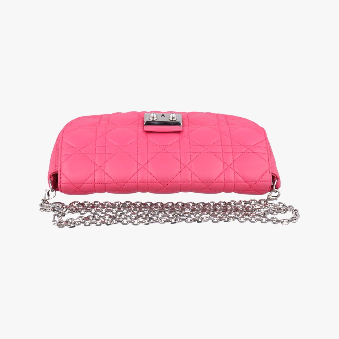 Dior Miss Cannage New Rock Rose Red Lambskin Messenger Bag — view 8