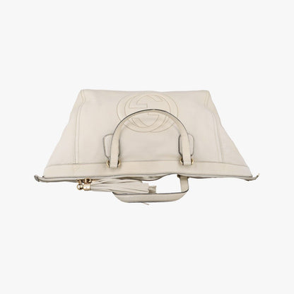 Gucci Soho White Leather Handbag — view 8