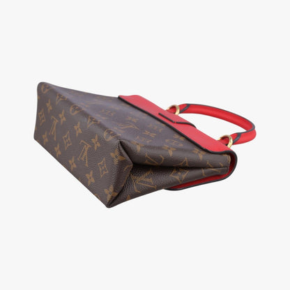 Louis Vuitton Locky BB Monogram Brown Coquelicot Canvas Calf Leather Messenger — view 6
