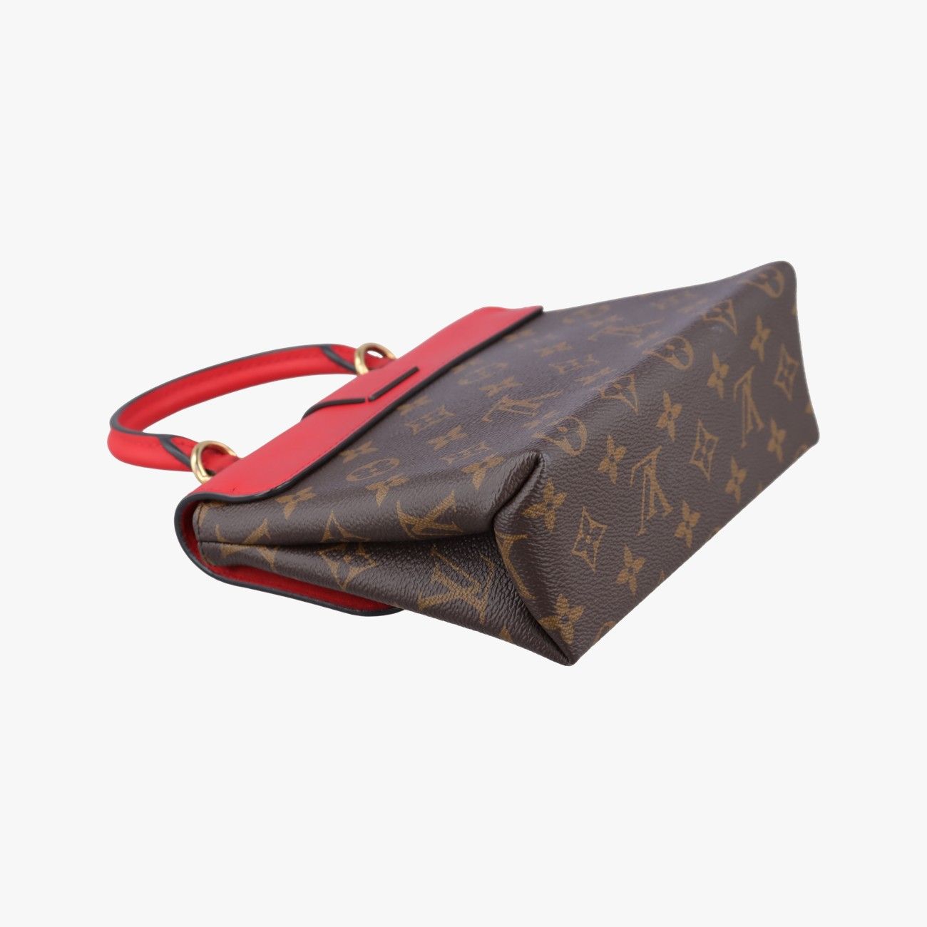Louis Vuitton Locky BB Monogram Brown Coquelicot Canvas Calf Leather Messenger — view 7