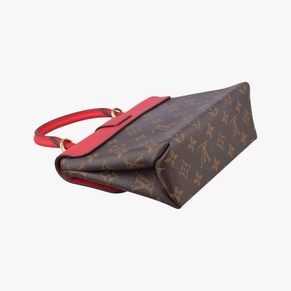 Louis Vuitton Locky BB Monogram Brown Coquelicot Canvas Calf Leather Messenger — view 7