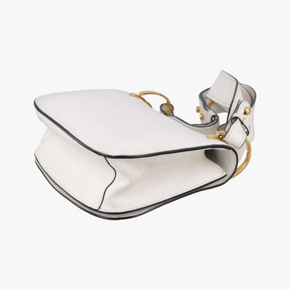 Prada Pioneer White Leather 25 Messenger Bag — view 6