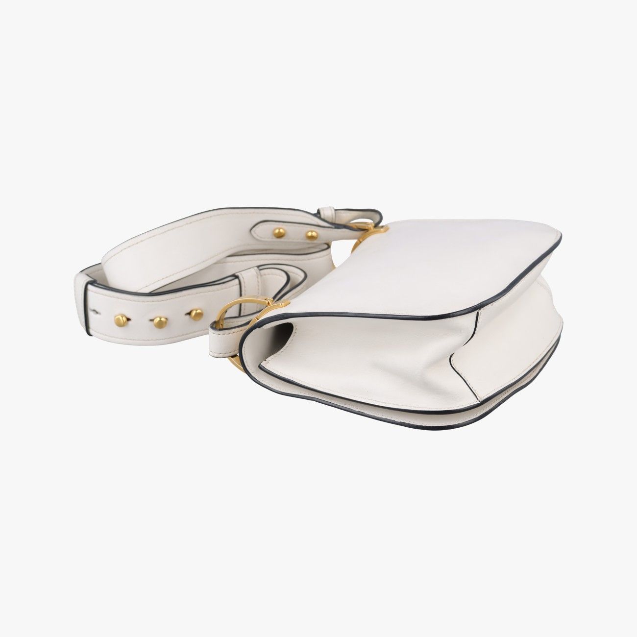 Prada Pioneer White Leather 25 Messenger Bag — view 7