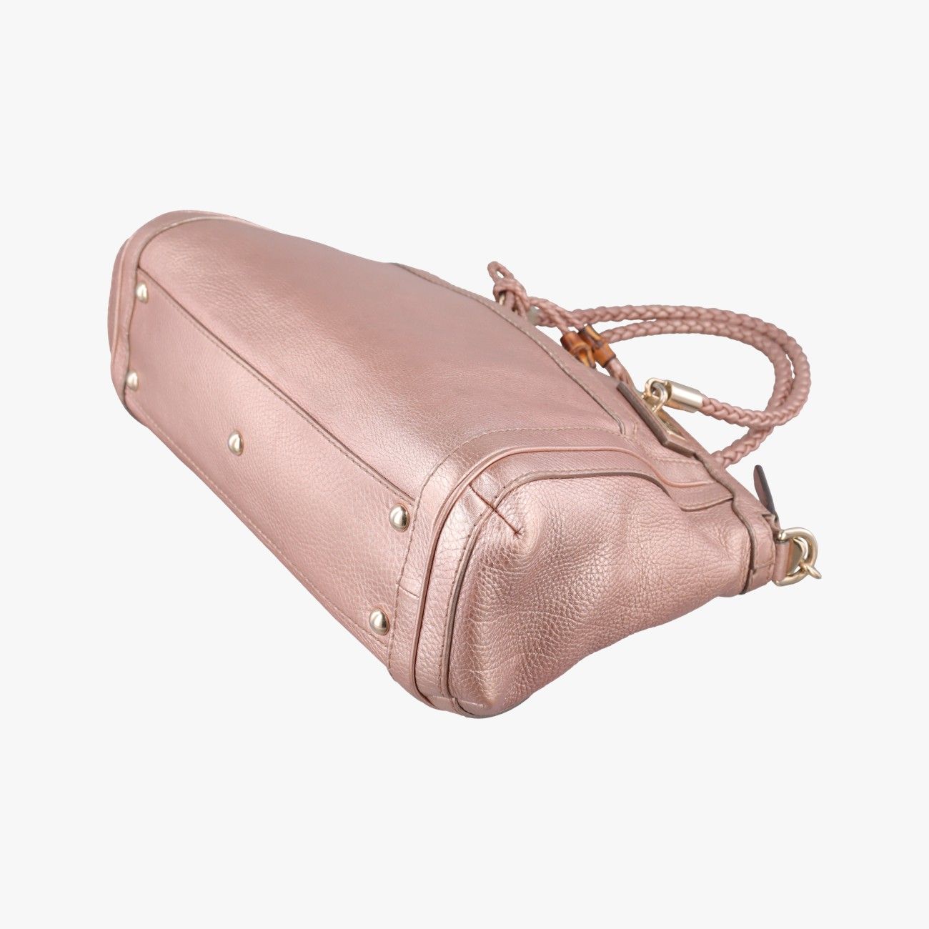 Gucci Bella Pink Leather Messenger Bag — view 4
