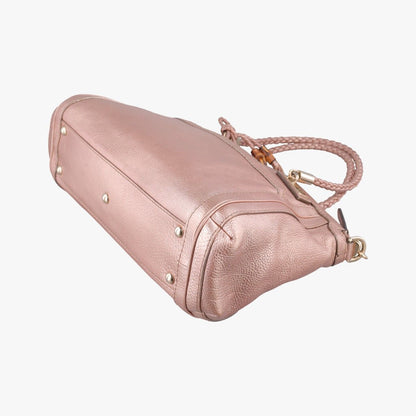 Gucci Bella Pink Leather Messenger Bag — view 4