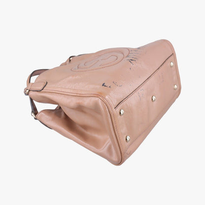 Gucci Soho Beige Patent Messenger Bag — view 5