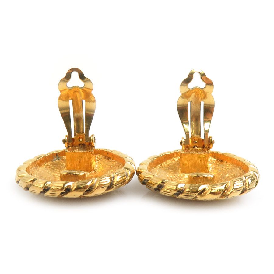 Chanel Earrings Vintee Gold — view 6