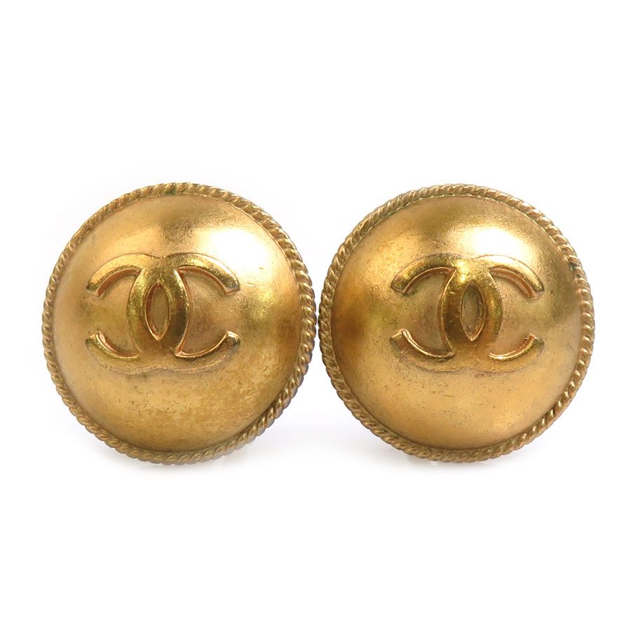Chanel Earrings Vintee Gold