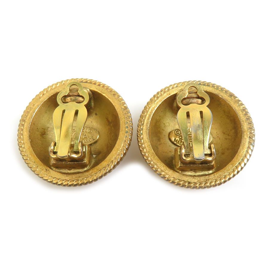 Chanel Earrings Vintee Gold — view 5