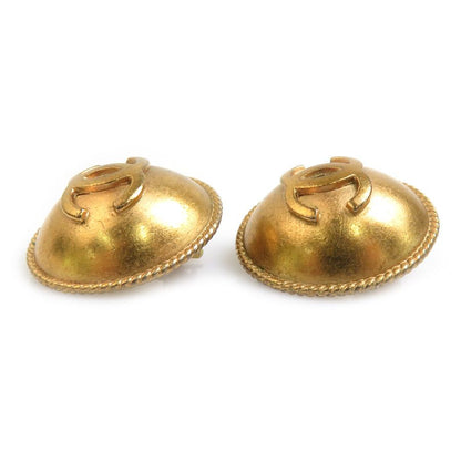 Chanel Earrings Vintee Gold — view 3