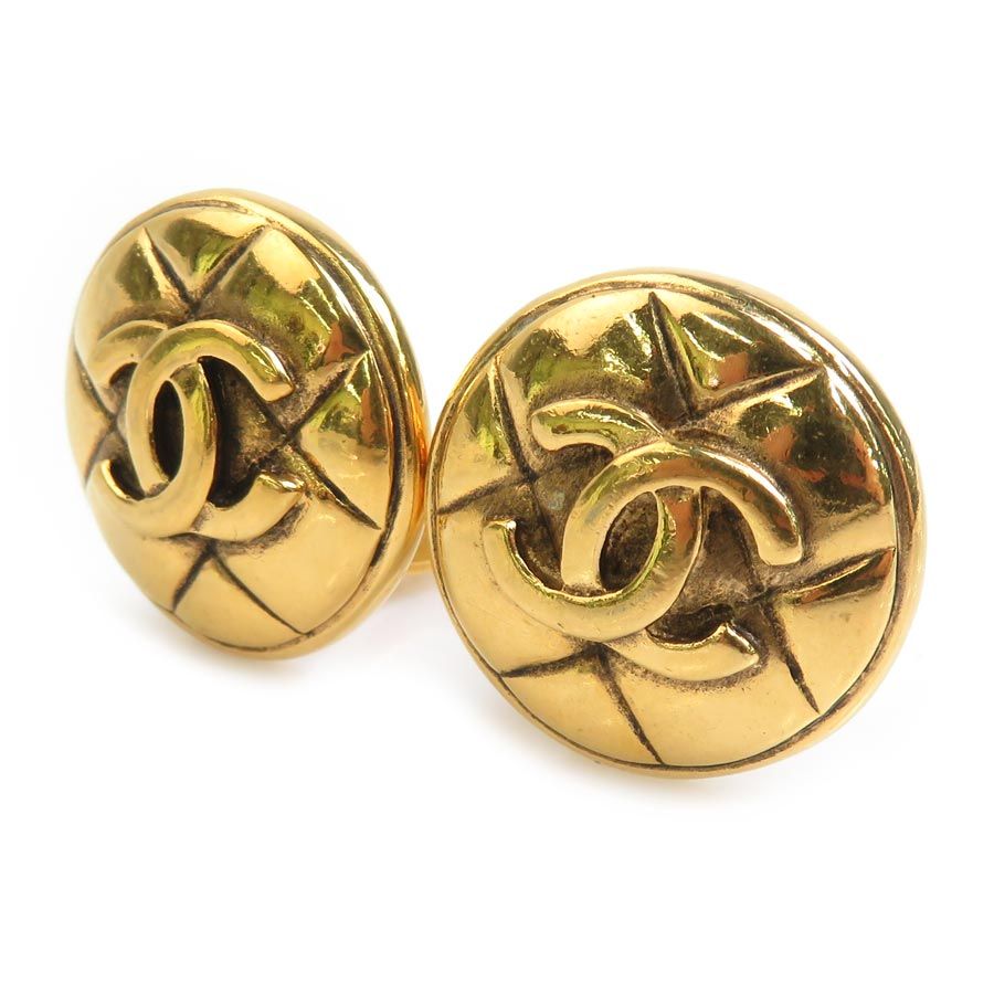 Chanel Earrings Vintee Gold — view 2