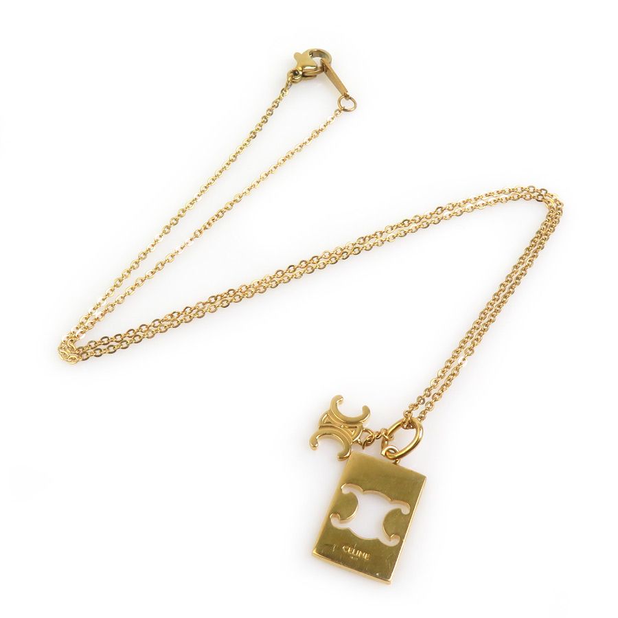 Celine Necklace Triomphe Gold — view 2