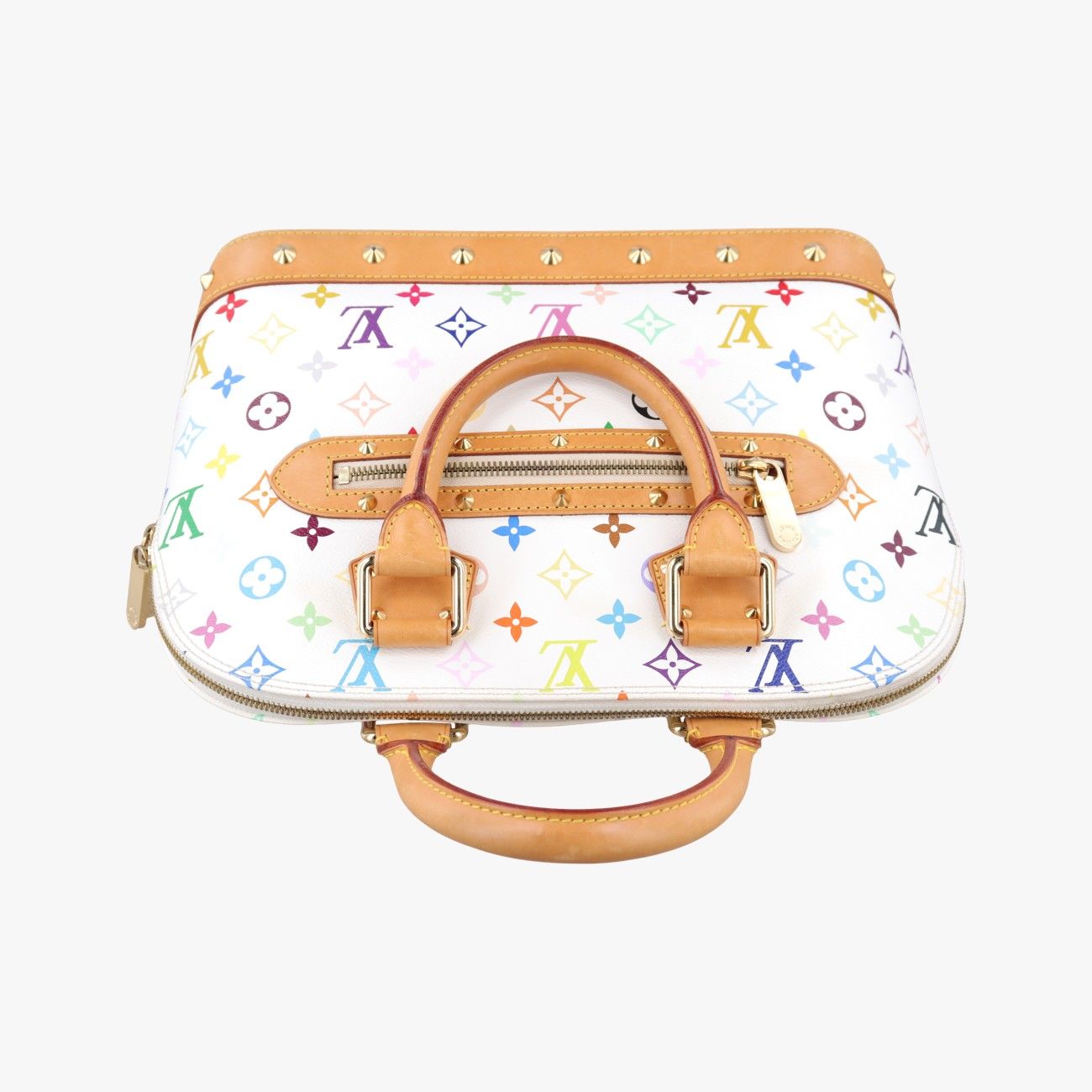 Louis Vuitton Alma PM Blanc Monogram Multicolor Handbag — view 8