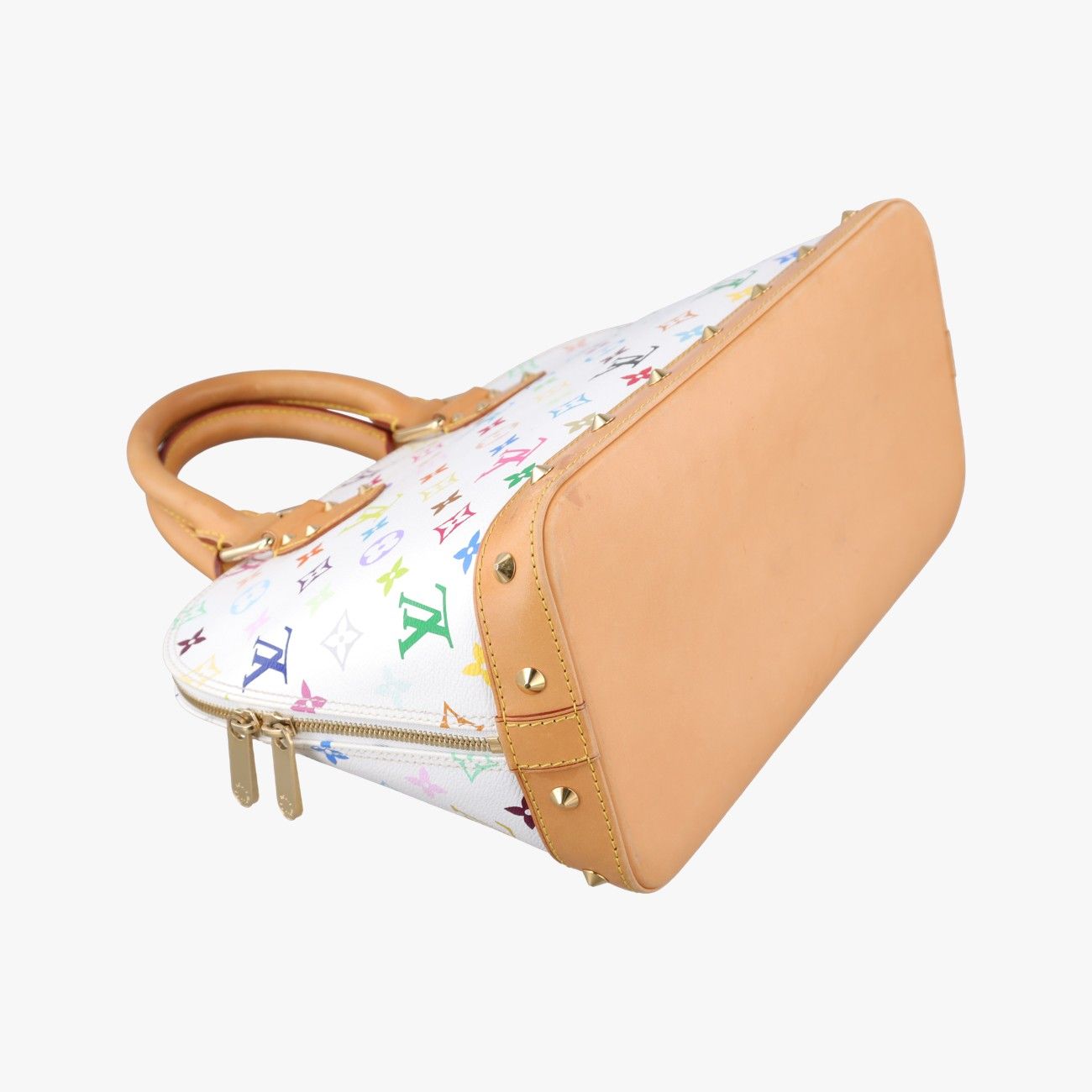 Louis Vuitton Alma PM Blanc Monogram Multicolor Handbag — view 7