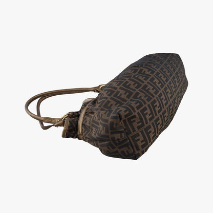 Fendi Zucca Large Chef Brown Canvas Leather Messenger Bag — view 7