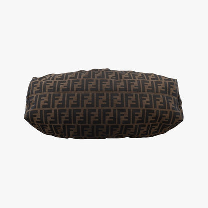Fendi Zucca Large Chef Brown Canvas Leather Messenger Bag — view 3