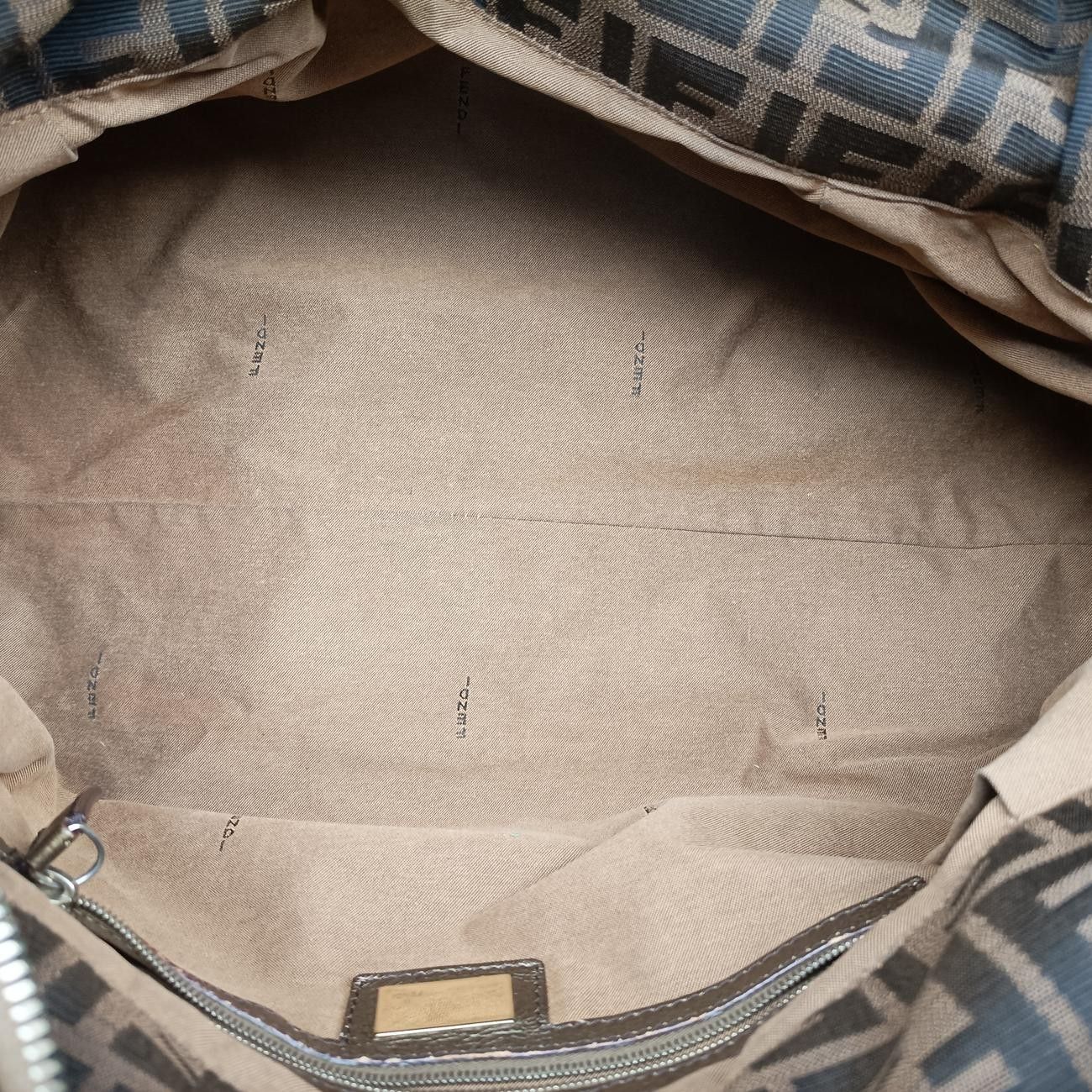 Fendi Zucca Large Chef Brown Canvas Leather Messenger Bag — view 9