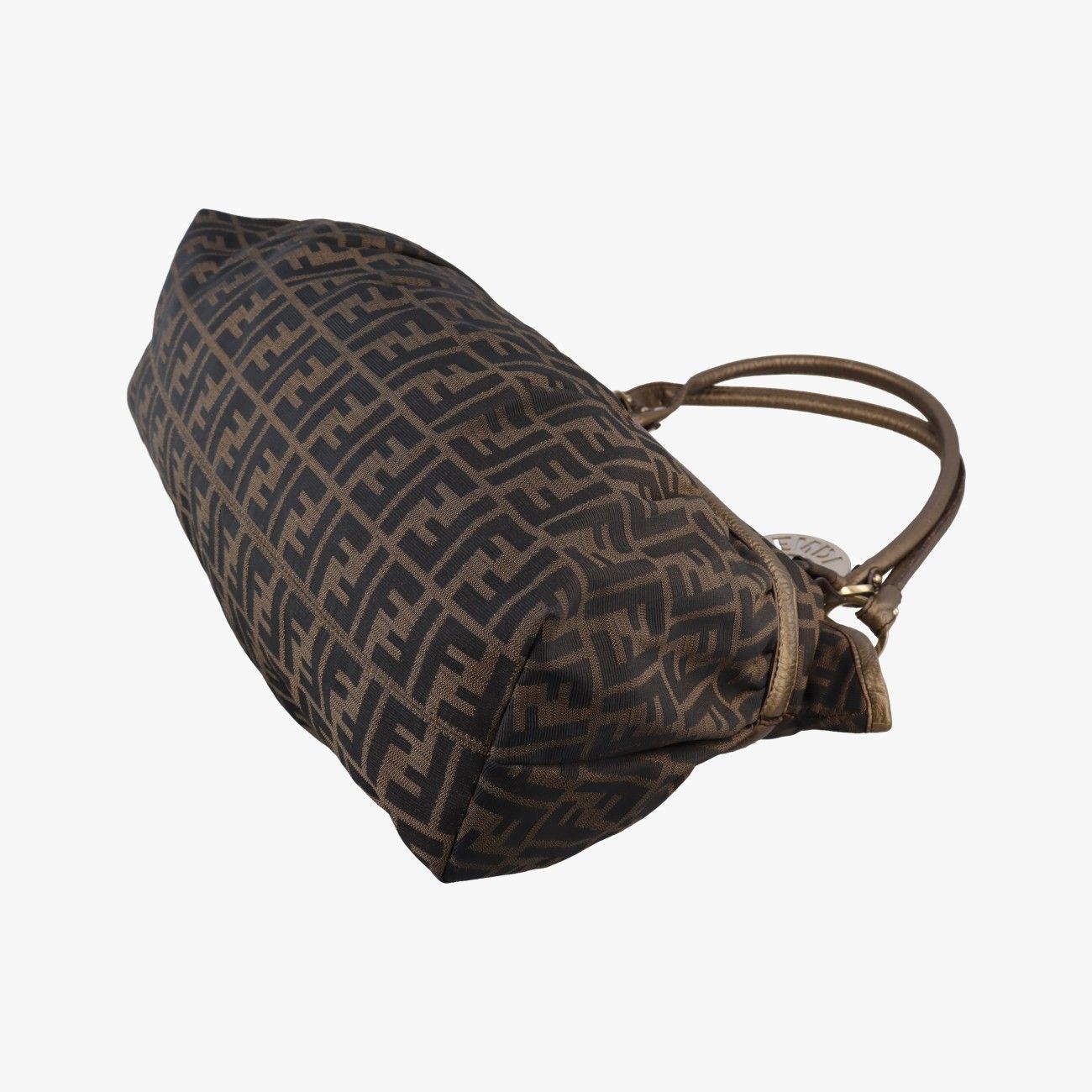 Fendi Zucca Large Chef Brown Canvas Leather Messenger Bag — view 6