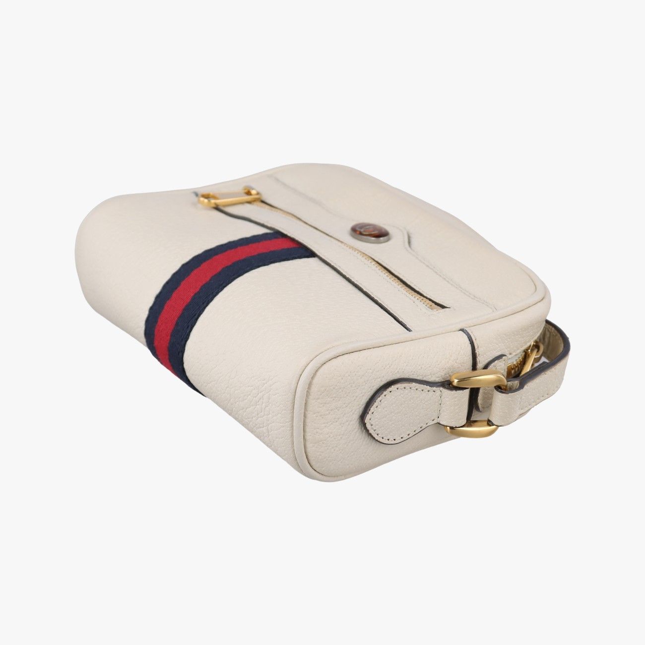 Gucci Ophidia White Leather Messenger Bag — view 4