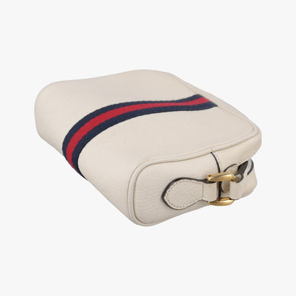 Gucci Ophidia White Leather Messenger Bag — view 6