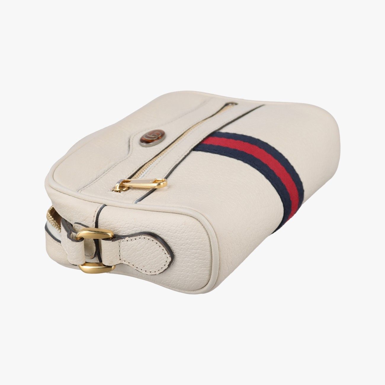 Gucci Ophidia White Leather Messenger Bag — view 5