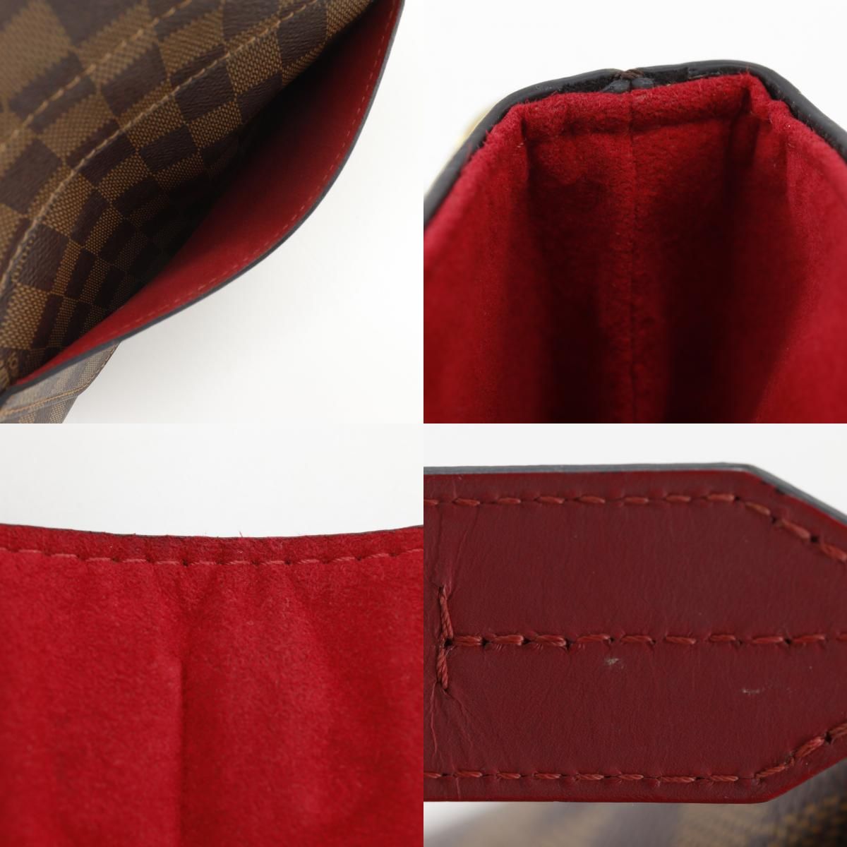 Louis Vuitton Bob le Damier Canvas Scarlet Brown Shoulder Bag — view 8