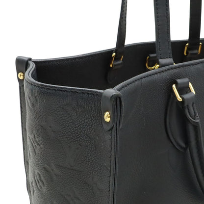 Louis Vuitton Monogram Empreinte On The Go MM Tote 2-Way Shoulder Noir Black — view 7