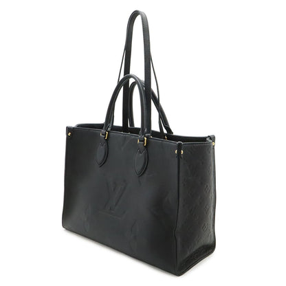 Louis Vuitton Monogram Empreinte On The Go MM Tote 2-Way Shoulder Noir Black — view 2
