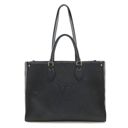 Louis Vuitton Monogram Empreinte On The Go MM Tote 2-Way Shoulder Noir Black