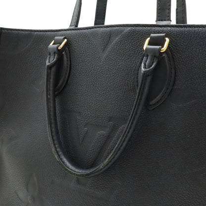 Louis Vuitton Monogram Empreinte On The Go MM Tote 2-Way Shoulder Noir Black — view 8