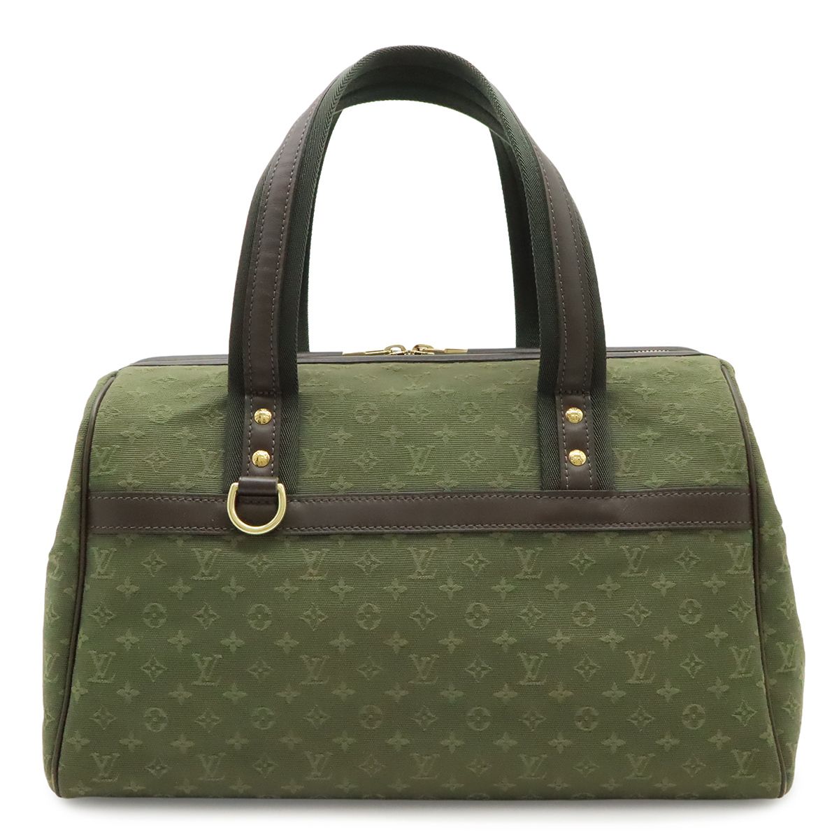 Louis Vuitton Monogram Mini Josephine GM Tote Shoulder Bag Canvas Leather Khaki