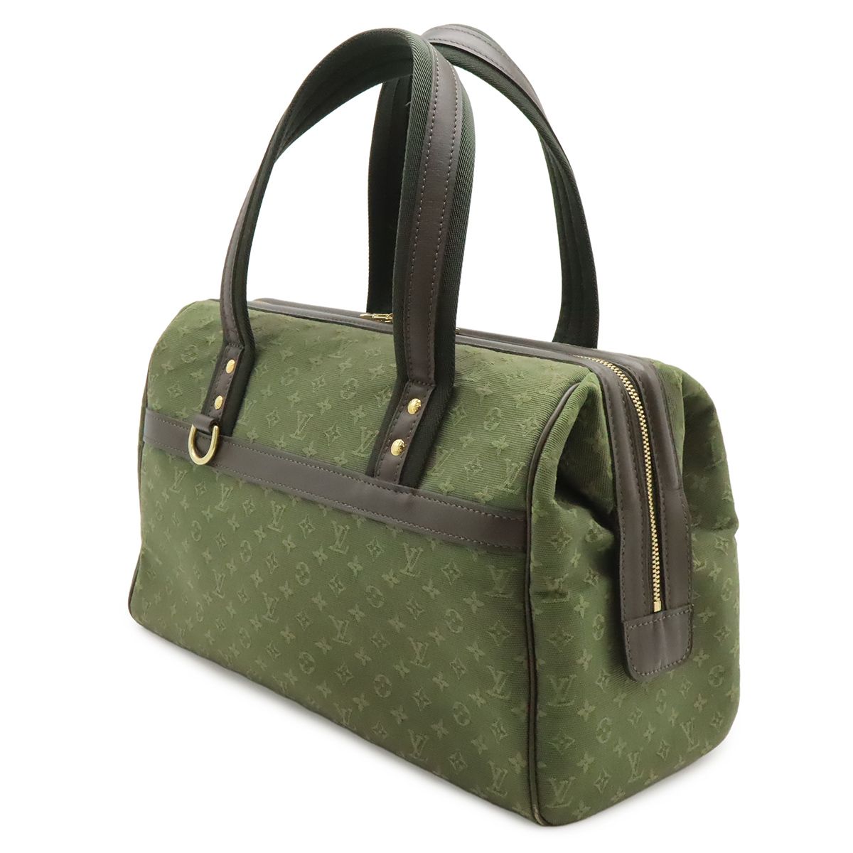 Louis Vuitton Monogram Mini Josephine GM Tote Shoulder Bag Canvas Leather Khaki — view 2