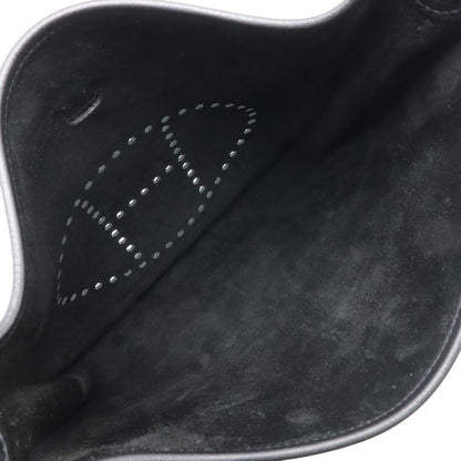 Hermes Evelyne II 2 PM Shoulder Bag Crossbody Taurillon Clemence Leather Black — view 6