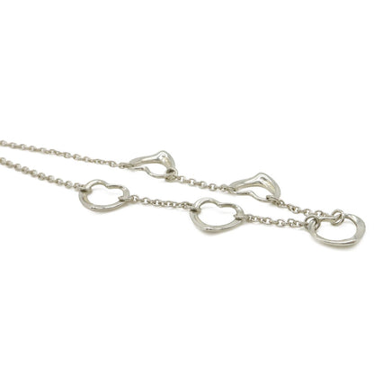 Tiffany & Co Elsa Peretti Open Heart Pendant Necklace 5 Motifs Silver — view 4