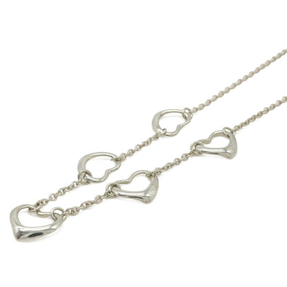 Tiffany & Co Elsa Peretti Open Heart Pendant Necklace 5 Motifs Silver — view 3
