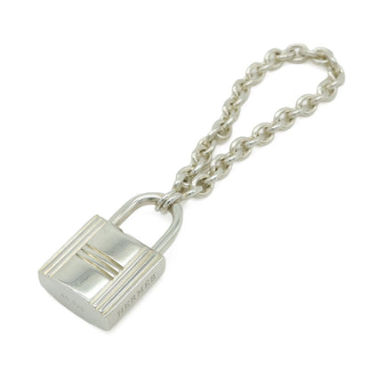 Hermes Cadena Bag Charm Key Holder Key Hook Chain Silver