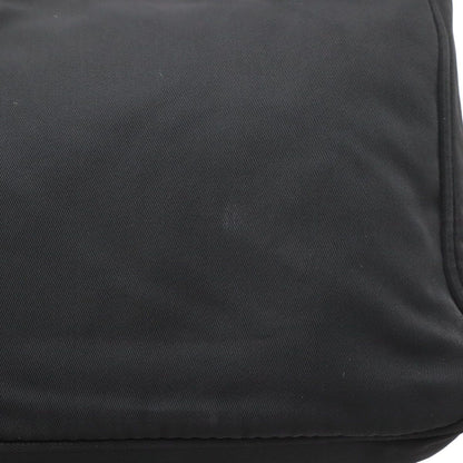 Prada Triangle Logo Pouch Mini Bag Party Nylon Nero Black Silver — view 4