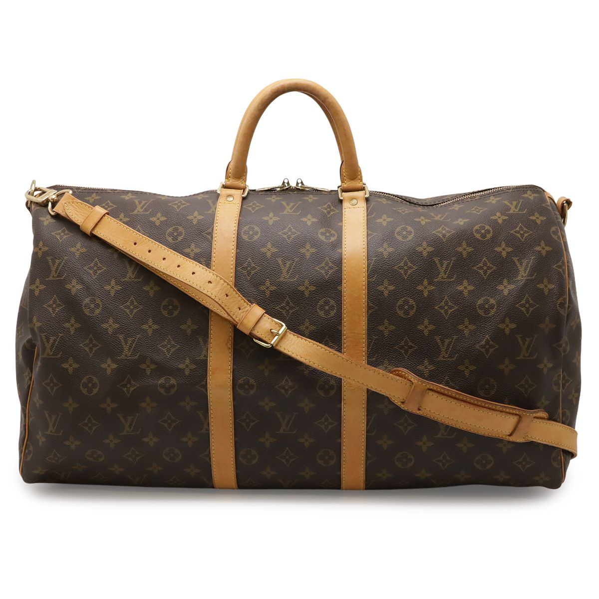 Louis Vuitton Monogram Keepall Bandouliere 55 Boston Bag Travel Purse 2-Way
