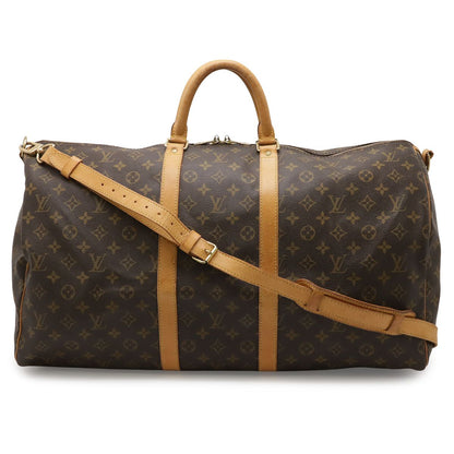 Louis Vuitton Monogram Keepall Bandouliere 55 Boston Bag Travel Purse 2-Way